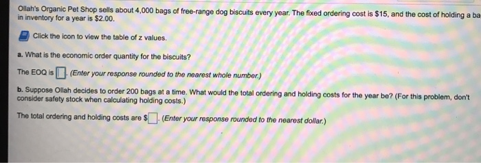 Ollah's Organic Pet Shop sells about 4,000 bags