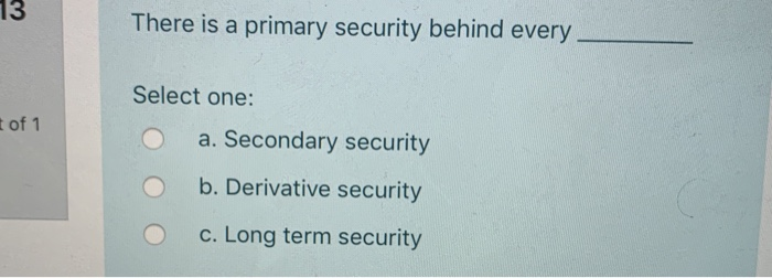 11 Which of the following is an example of