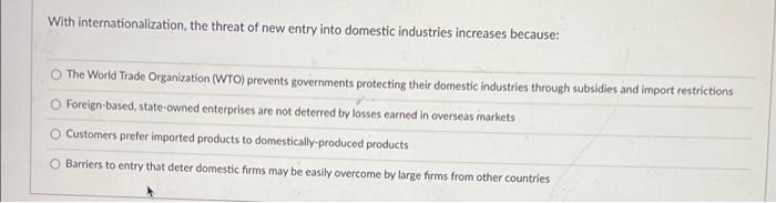 will upvote if correct Question 49 Global