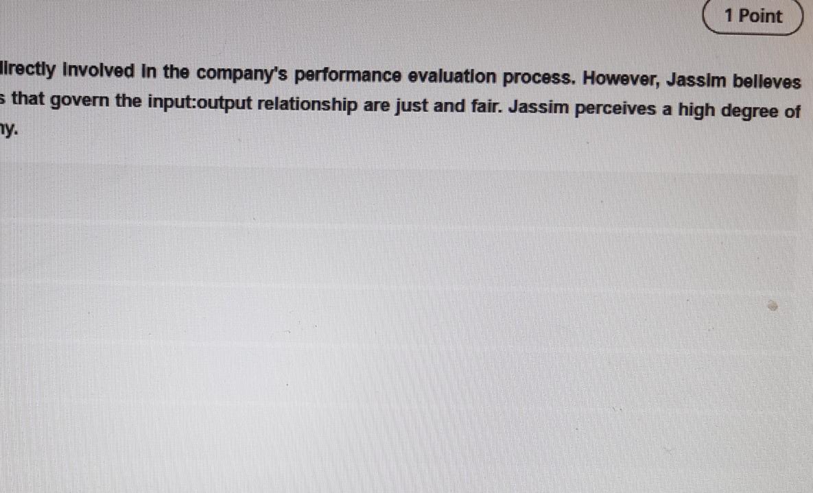 1 Point Hirectly involved in the company's