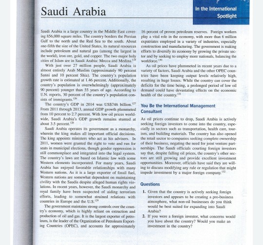 Saudi Arabia In the International Spotlight Saudi