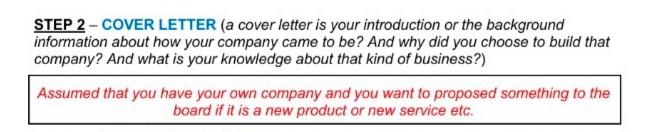 the business is "Logistics Services" STEP 2 -