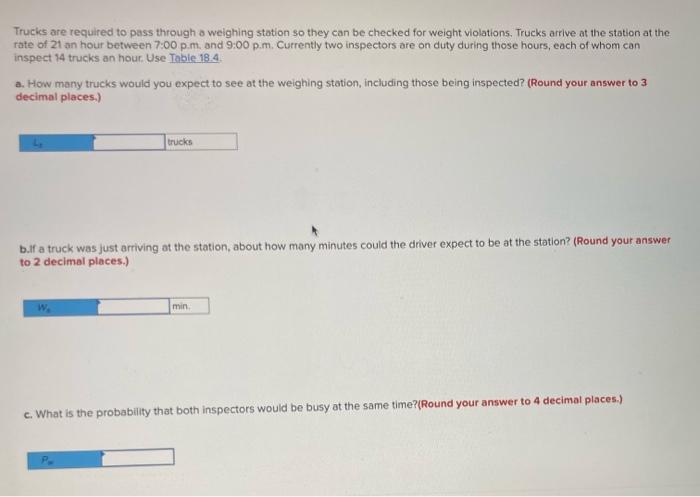 Trucks are required to pass through a weighing