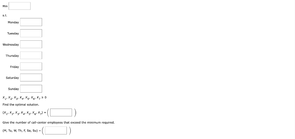 A linear programming computer package is needed