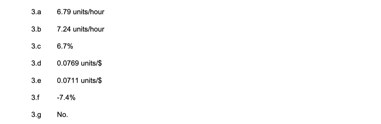 ANSWER KEY 3. The following data have been