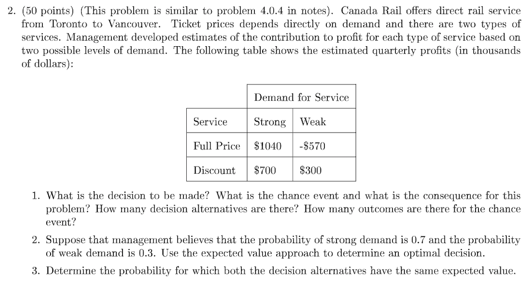 Canada Rail offers direct rail service from