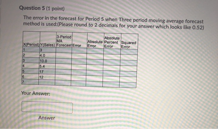 please reply fast for a thumbs up Question 5 (1