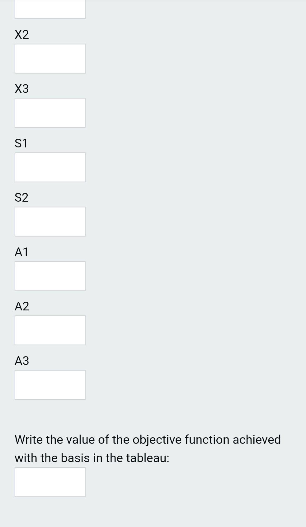 Consider the following problem formulation and