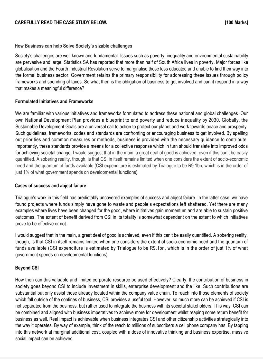 it is essay style questions, need intro, body and