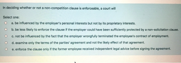 (business law) In deciding whether or not a