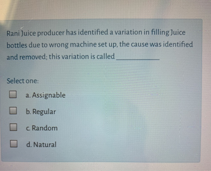 Rani Juice producer has identified a variation in