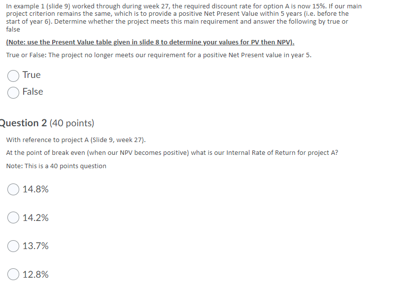 In example 1 (slide 9) worked through during week