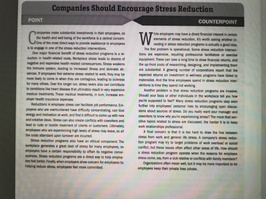 With which side do you agree? Why? Companies