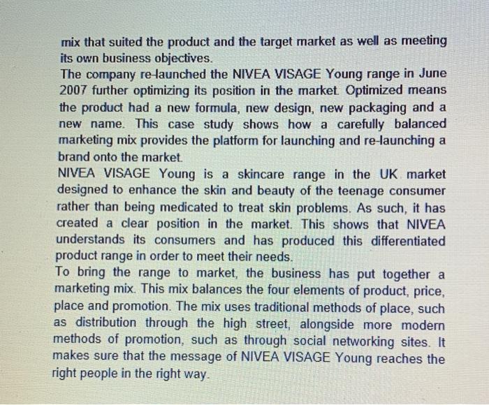 Read the following Case Study and answer the