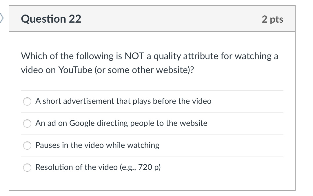 Question 20 2 pts Tradability is the