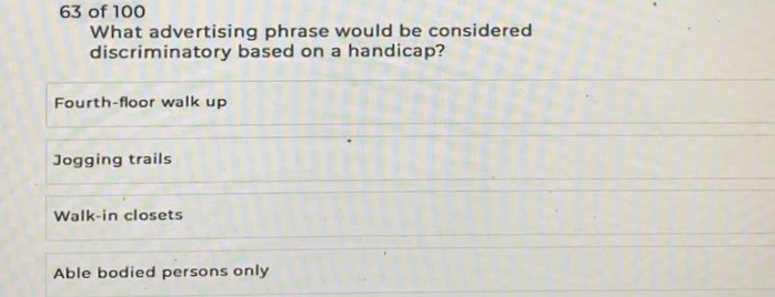 63 of 100 What advertising phrase would be