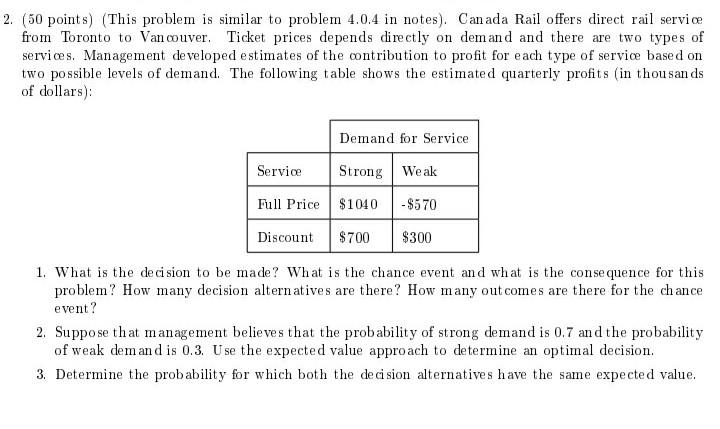 2. (50 points) (This problem is similar to