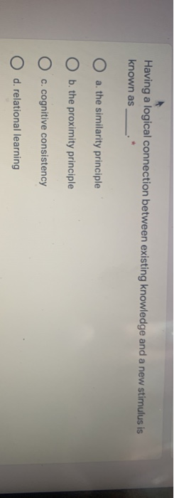 all are mcq Having a logical connection between