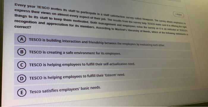 Every year TESCO invites its start to participate