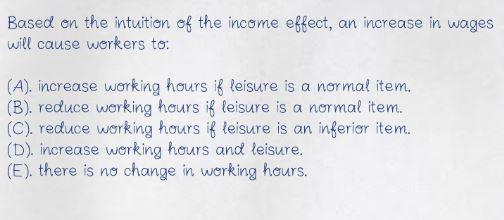 Based on the intuition of the income effect, an