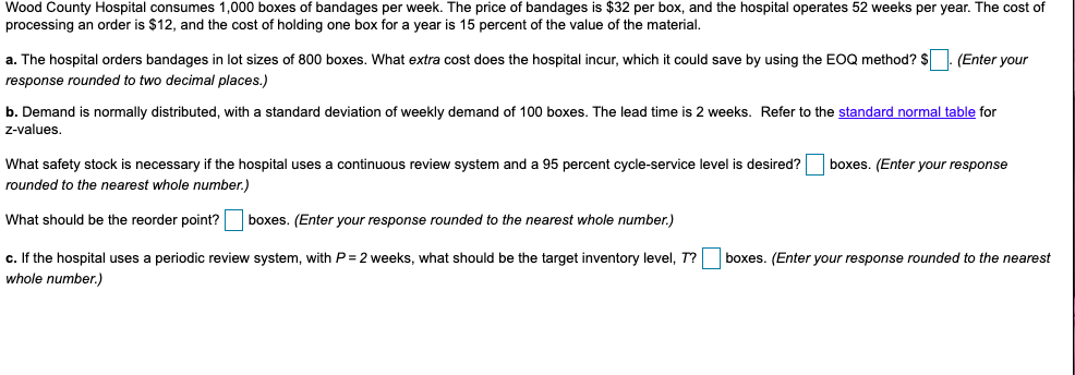 Wood County Hospital consumes 1,000 boxes of