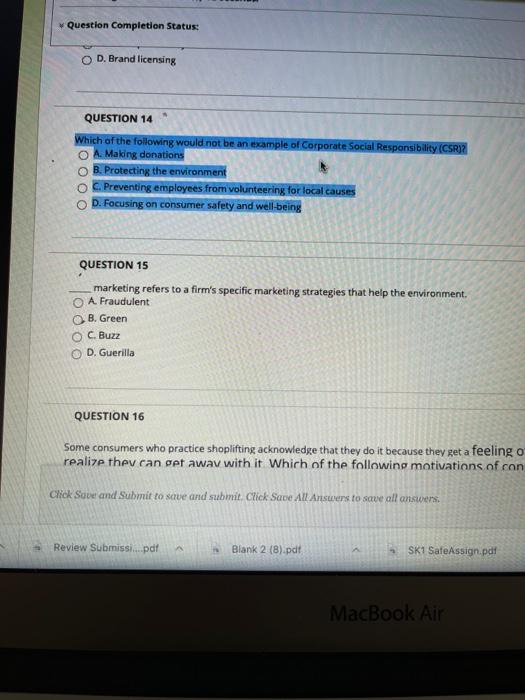 QUESTION 12 Financial accounting ethics