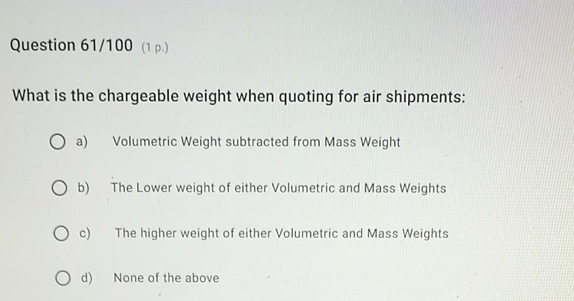 Question 63/100 (1) Which of the following mostly