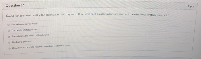 Question 40 Which of the following will help a