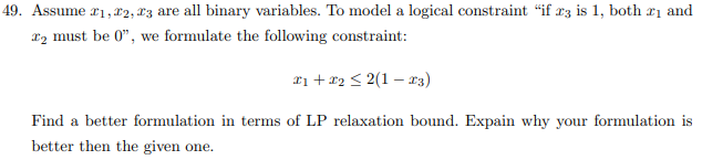 please write well and explain well. 49. Assume
