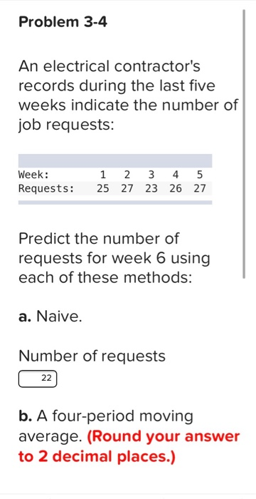 help please Problem 3-4 An electrical