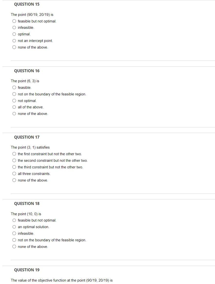 This linear programming model has a unique, i.e.,