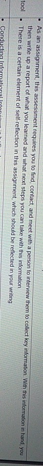 explain what you learned while interviewing