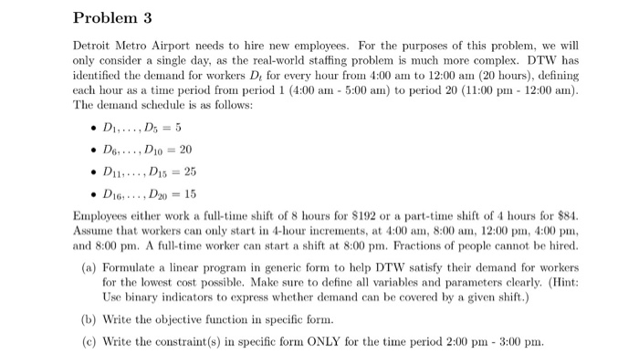 this is an optimization problem. please show all