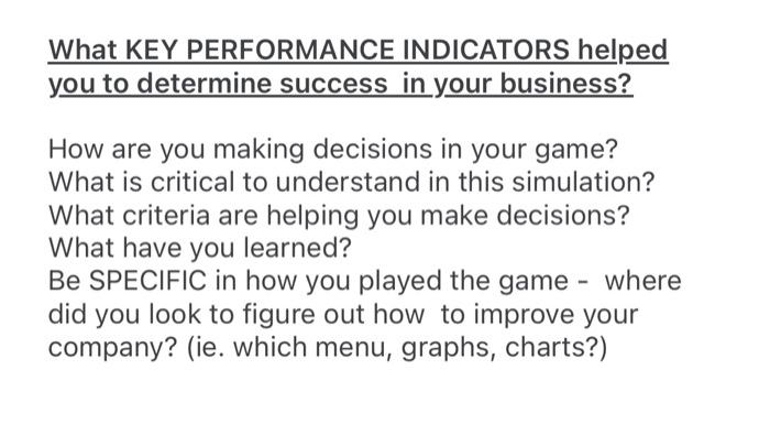 subject: business simulation help asap What KEY
