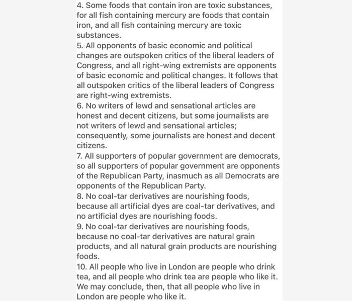 6.4 INSTRUCTIONS Identify the rule that is broken