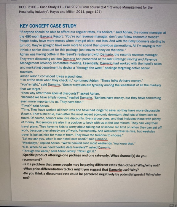 HOSP 3100 - Case Study #1 - Fall 2020 (From