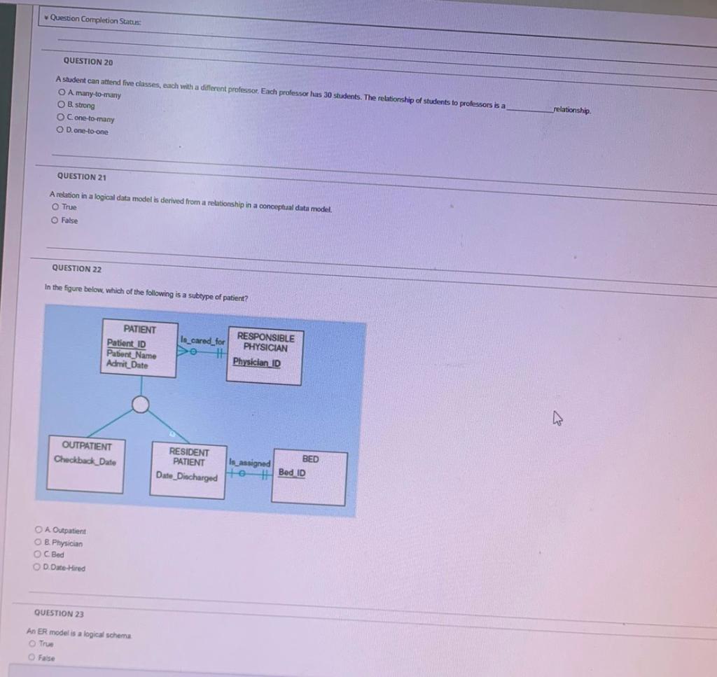 A student can attend five classes, each with a