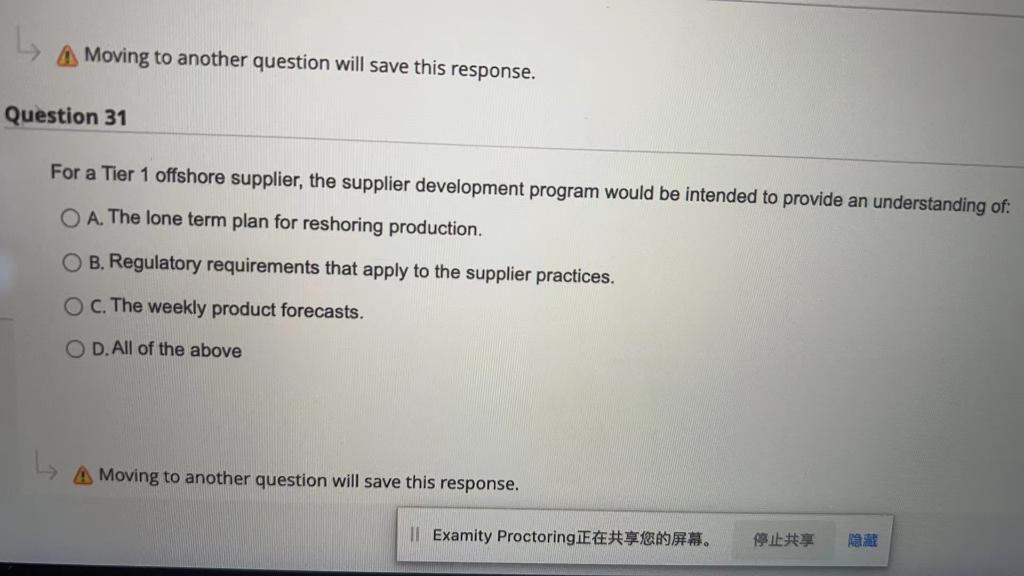 A Moving to another question will save this