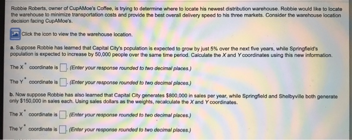 Robbie Roberts, owner of CupAMoe's Coffee, is