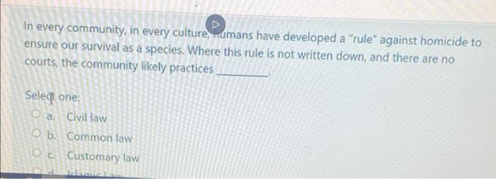 In every community, in every culture, umans have