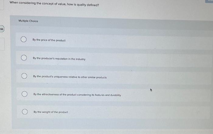 When considering the concept of value, how is