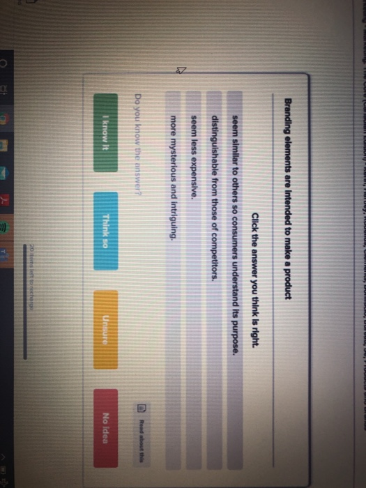 Branding elements are intended to make a product