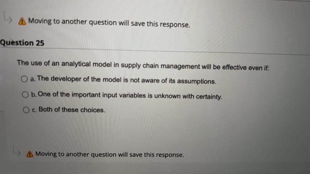 A Moving to another question will save this