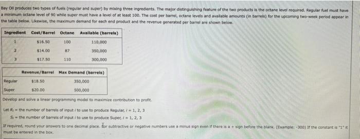 bay oil Please make answers clear and easy to