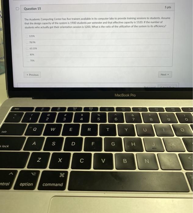 5 pts Question 15 The Academic Computing Center