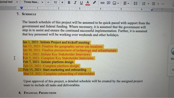 Hey, need this schedule in graphical format.