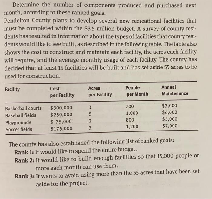 use excel and make a spread sheet Determine the