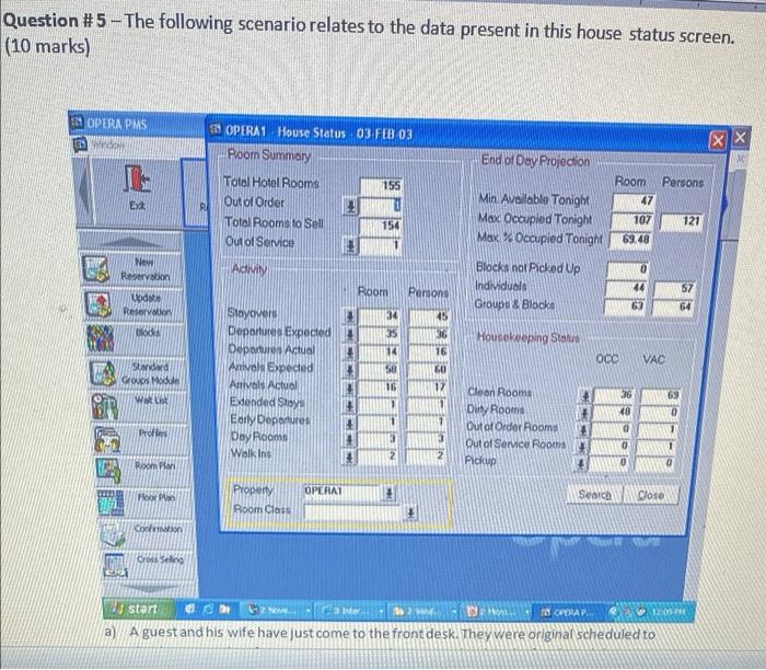 Question #5 - The following scenario relates to