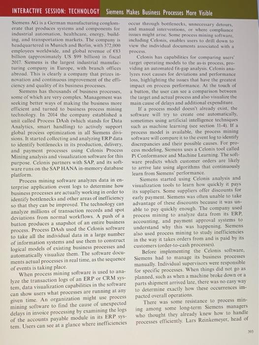 INTERACTIVE SESSION: TECHNOLOGY Siemens Makes