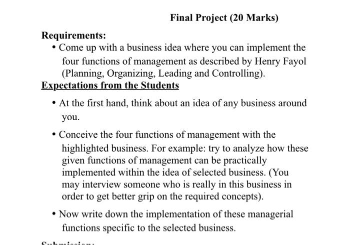 The example should be different than given